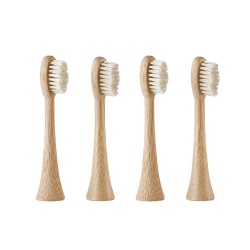 Castor oil bamboo brush head